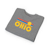 Ohio Toddler Sweatshirt - Retro Sun Ohio Toddler Crewneck Sweatshirt