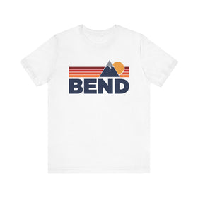 Retro Bend, Oregon T-shirt, Mountain Tee, Vintage Bend Unisex Jersey Shirt, Outdoor Hiking Apparel
