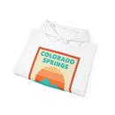 Colorado Springs, Colorado Mountain Sun Hoodie - Unisex Hooded Sweatshirt, Travel Sweatshirt, Sunset-18