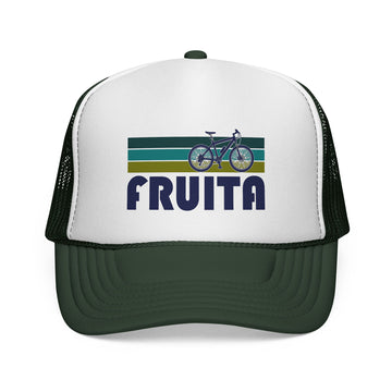 Buy dark-green Fruita, Utah Retro Bike Trucker Hat - Vintage Style Fruita Cap