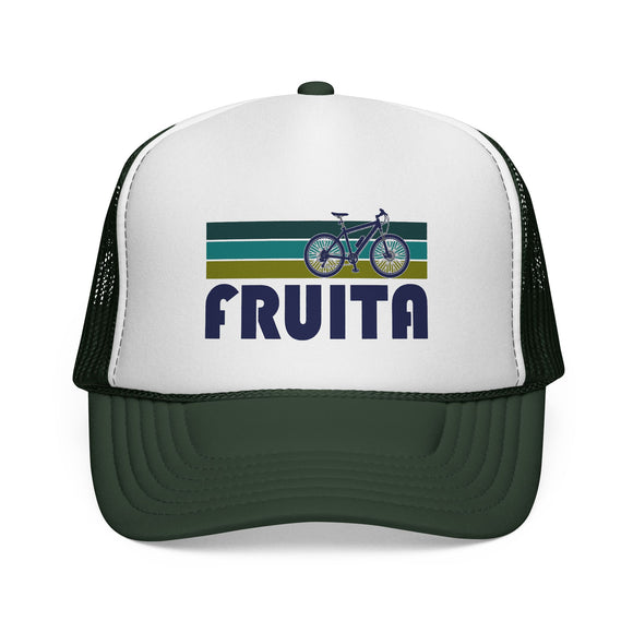 Fruita, Utah Retro Bike Trucker Hat - Vintage Style Fruita Cap