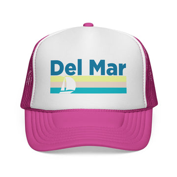 Buy pink Del Mar Retro Sailboat Trucker Hat