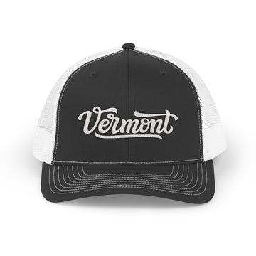 Vermont Snapback Trucker Cap - Embroidered Vermont Hat - 0