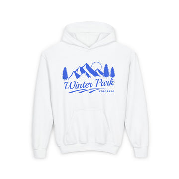 Retro Winter Park, Colorado Youth Hoodie - Mountain Winter Park, Colorado Kids Sweatshirt, Cute Winter Park, Colorado Children's Pullover