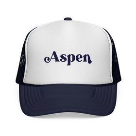 Buy dark-navy Aspen, Colorado Retro Trucker Hat
