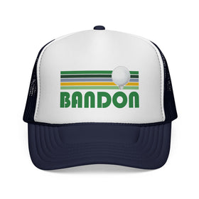 Buy dark-navy Bandon, Oregon Retro Golf Trucker Hat