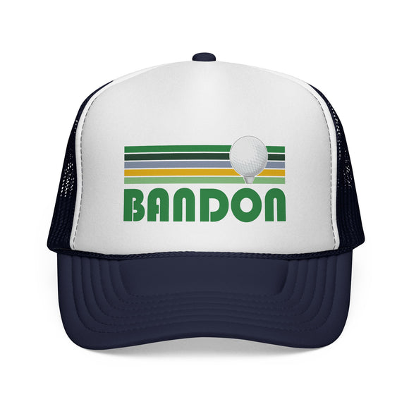 Bandon, Oregon Retro Golf Trucker Hat