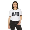 Maui, Hawaii Cotton Ringer Graphic Tee - Unisex Maui T Shirt, Vintage Style Tee, Men's/Women's Tee