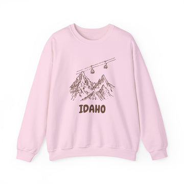 Buy light-pink Idaho Mountain Gondola Sweatshirt, Travel Graphic