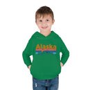 Alaska Toddler Hoodie - Retro Mountain Sun Unisex Alaska Toddler Sweatshirt-13