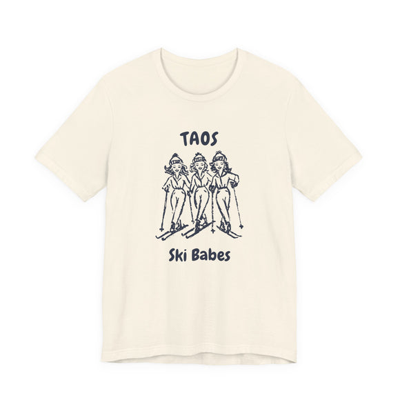 Taos, New Mexico Ski Babes T‑Shirt — Retro Skiing Graphic Tee