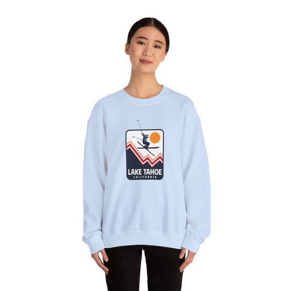 Lake Tahoe, California Sweatshirt - Unisex Snow Ski Jump Lake Tahoe Sweatshirt