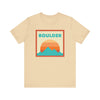 Retro Boulder, Colorado T-Shirt, Mountain Sun Tee, Unisex Graphic Shirt, Vintage Boulder, Colorado Top, Outdoor Adventure Clothing