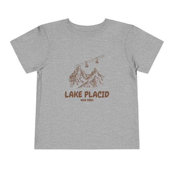 Lake Placid, New York Toddler T-Shirt — Vintage Gondola Ski Mountain Tee