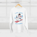 Premium Lake Tahoe, California Skiing Snowman Sweatshirt-6
