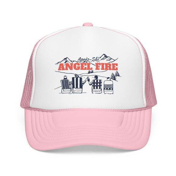 Angel Fire, New Mexico Après-ski Trucker Hat — Foam Mesh Cap