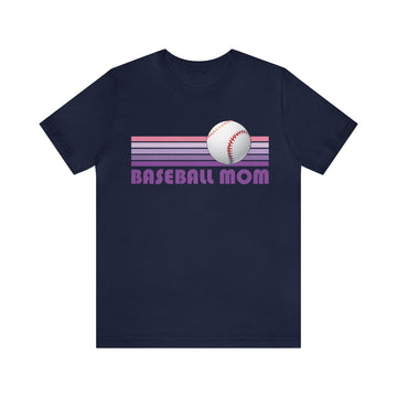 Buy navy Baseball Mom T-Shirt - Retro Unisex Baseball Mom Shirt
