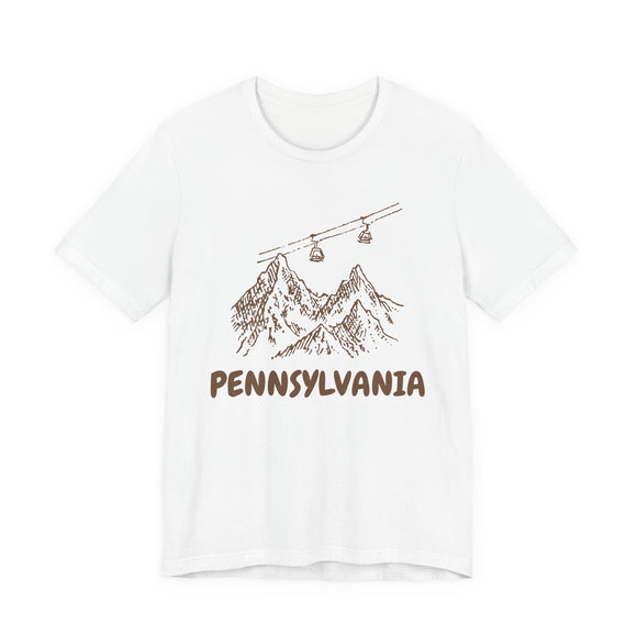 Pennsylvania Mountain T-Shirt — Vintage Gondola Ski Mountain Tee