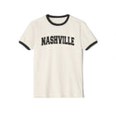 Nashville, Tennessee Cotton Ringer Graphic Tee - Unisex Nashville T Shirt, Vintage Style Tee, Men's/Women's Tee-2