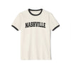 Nashville, Tennessee Cotton Ringer Graphic Tee - Unisex Nashville T Shirt, Vintage Style Tee, Men's/Women's Tee