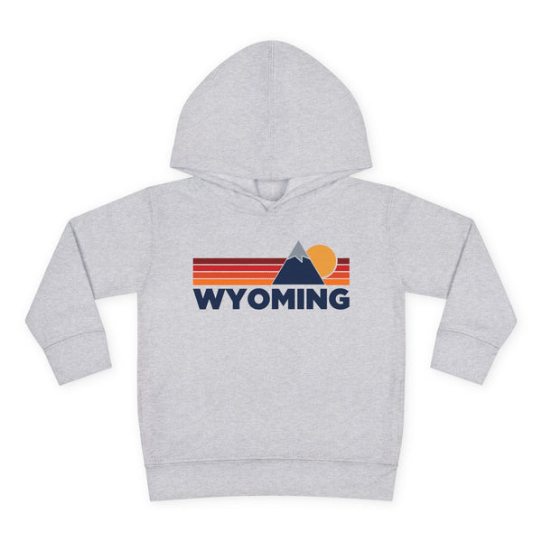 Wyoming Toddler Hoodie - Unisex Mountain Pullover Sweatshirt, Kids Hooded Jumper, Wyoming Souvenir