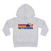 Wyoming Toddler Hoodie - Unisex Mountain Pullover Sweatshirt, Kids Hooded Jumper, Wyoming Souvenir