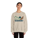 Vermont Sweatshirt - Mountain Vermont Crewneck Sweatshirt-11