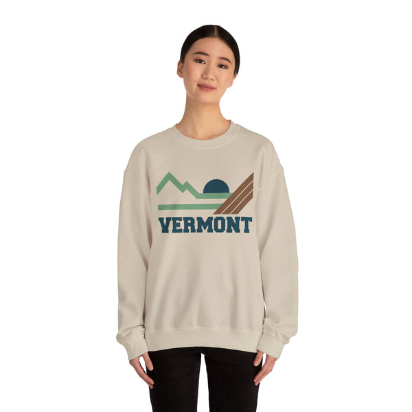 Vermont Sweatshirt - Mountain Vermont Crewneck Sweatshirt