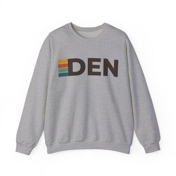 Buy sport-grey Denver, Colorado DEN Retro Stripe Sweatshirt