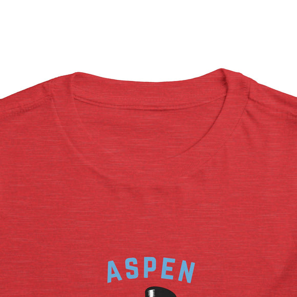 Aspen, Colorado Toddler Skiing Snowman Graphic Tee - Kids Aspen Shirt