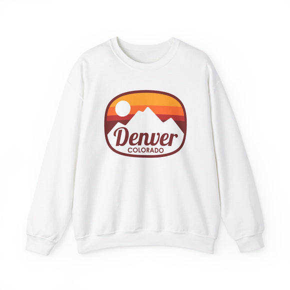 Denver, Colorado Sweatshirt - Unisex Retro Ombre Crewneck Denver Sweatshirt