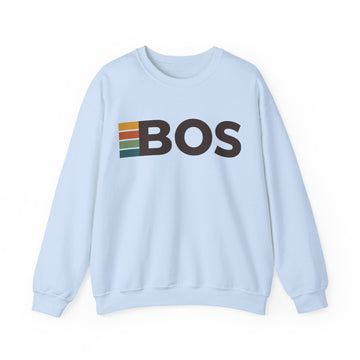 Buy light-blue Boston, Massachusetts BOS Retro Stripe Sweatshirt