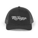 Michigan Snapback Trucker Cap - Embroidered Michigan Hat-1