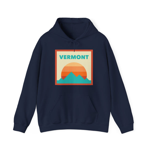 Vermont Mountain Sun Hoodie - Unisex Vermont Hooded Sweatshirt, Vermont Travel Sweatshirt, Vermont Sunset