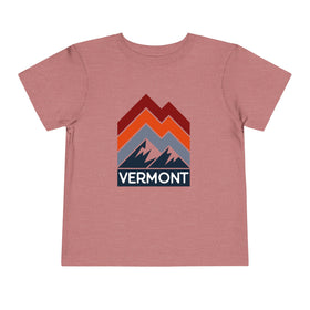 Vermont Toddler T-Shirt - Retro Palm Tree Unisex Toddler Vermont Shirt