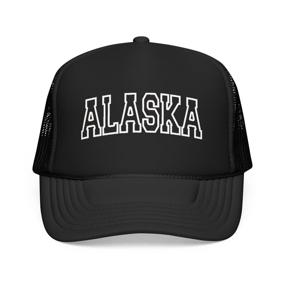 Alaska Trucker Hat — Vintage College Foam Mesh Cap