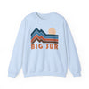 Big Sur, California Sweatshirt Retro Mountains, Big Sur Unisex Graphic Crewneck