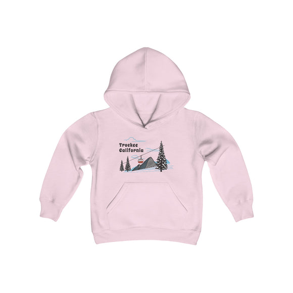 Retro Truckee, California Youth Hoodie - Mountain Truckee, California Kids Sweatshirt, Cute Truckee, California Children's Pullover