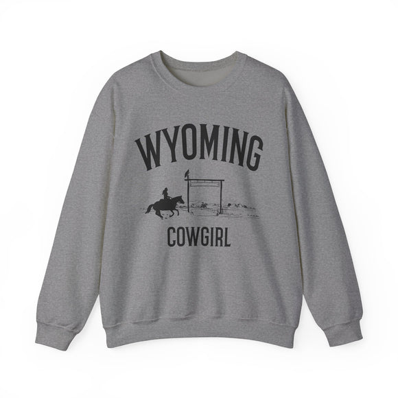 Wyoming Sweatshirt - Wyoming Cowgirl Graphic Crewneck
