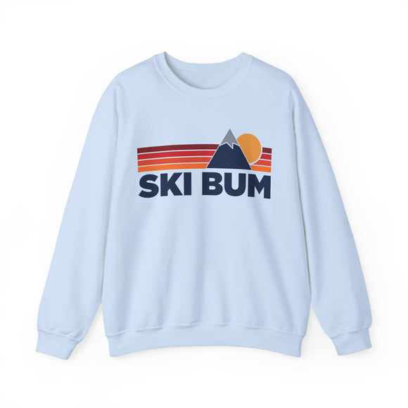 Ski Bum Sweatshirt Retro Mountains, Ski Bum Unisex Crewneck, Vintage Cozy Jumper, Gift for Outdoor Lovers