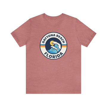 Daytona Beach, Florida T-Shirt - Retro Unisex Daytona Beach Shirt - Wave Circle