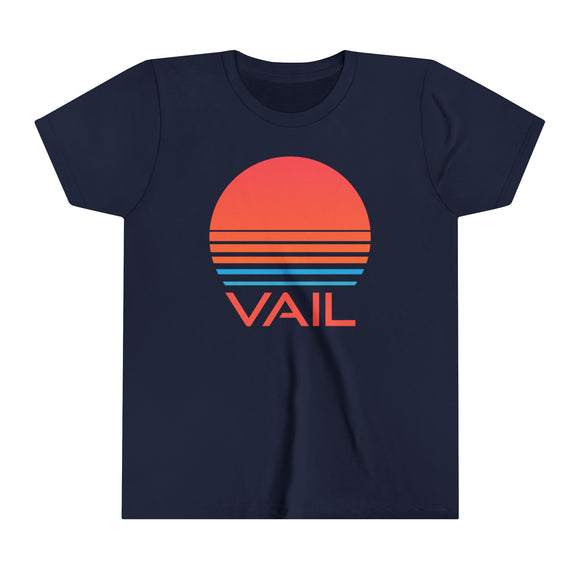 Vail, Colorado Youth Shirt - Retro 80s Vail Kid's T-Shirt