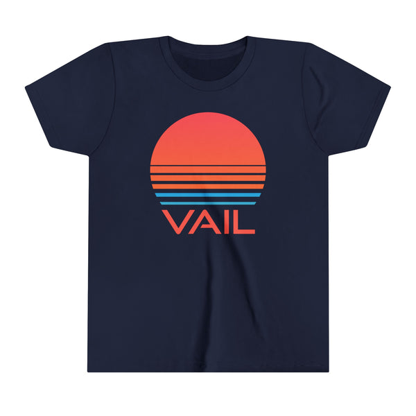 Vail, Colorado Youth Shirt - Retro 80s Vail Kid's T-Shirt