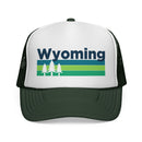 Wyoming Retro Trees Trucker Hat - Vintage Style Wyoming Cap-3