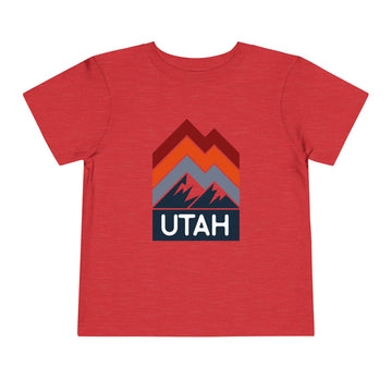 Buy heather-red Utah Toddler T-Shirt - Retro Palm Tree Unisex Toddler Utah Shirt