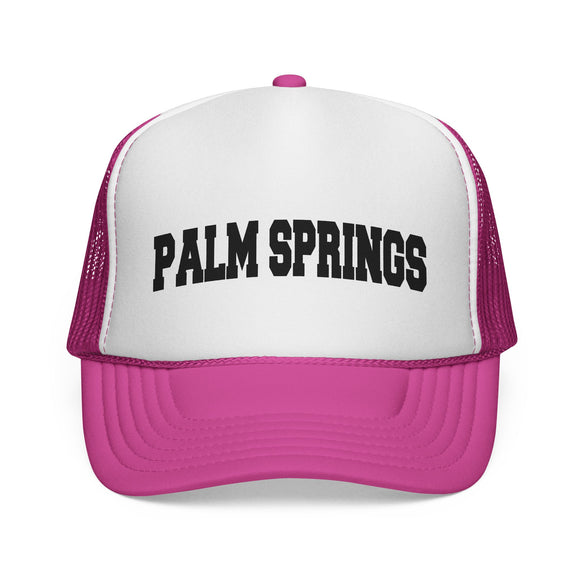 Palm Springs, California Collegiate Style Trucker Hat