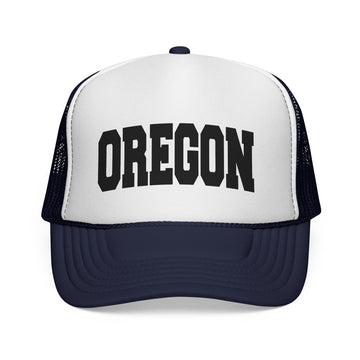 Buy dark-navy Oregon Retro Collegiate Style Trucker Hat