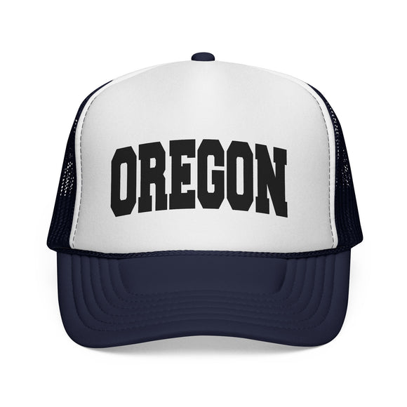Oregon Retro Collegiate Style Trucker Hat