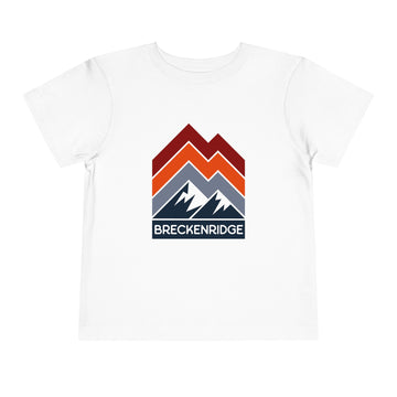 Breckenridge, Colorado Toddler T-Shirt - Retro Palm Tree Toddler Breckenridge Shirt - 0