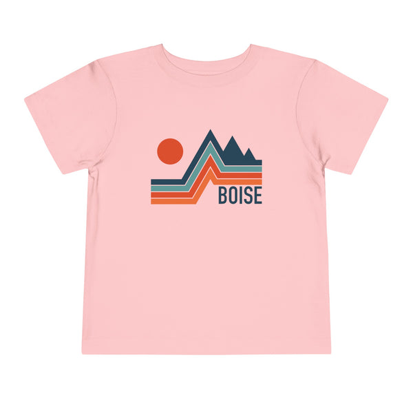 Boise, Idaho Toddler T-Shirt - Retro Palm Tree Toddler Boise Shirt